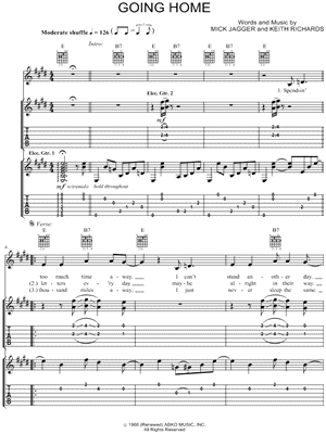 The Rolling Stones Going Home Guitar Tab In E Major Download Print Sku Mn0054528 'going home' guitar chords by asgeir. eur