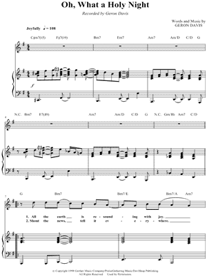 Geron Davis Sheet Music to download and print