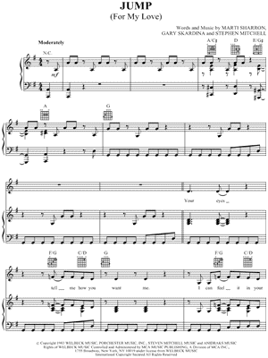 Bevriezen spoor gerucht The Pointer Sisters "Jump (For My Love)" Sheet Music in G Major - Download  & Print - SKU: MN0055885