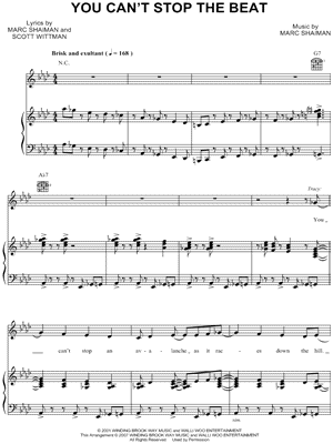 You Can T Stop The Beat From Hairspray Sheet Music In Ab Major Transposable Download Print Sku Mn