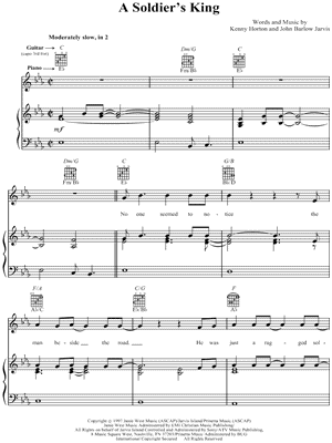 Download Sheet Music of Soldier//////// for Piano, Vocal and Guitar