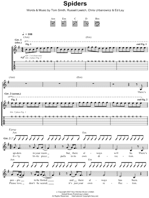 Spiders - Guitar TAB