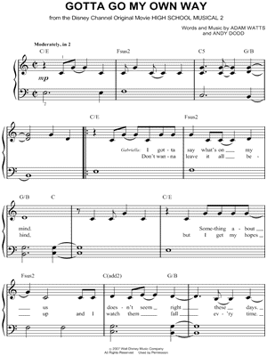 Gotta Go My Own Way Sheet Music 8 Arrangements Available Instantly Musicnotes