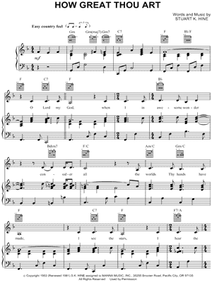 ▷ How Great Thou Art Sheet Music (Piano Solo) - OKTAV