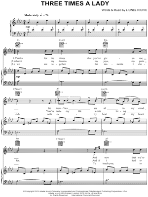 Download Digital Sheet Music Of Commodores For Piano Vocal And Guitar