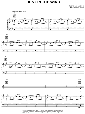 Play The Game Tonight by Kansas - Piano, Vocal, Guitar - Digital Sheet Music