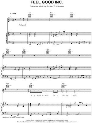 Gorillaz Sheet Music To Download And Print