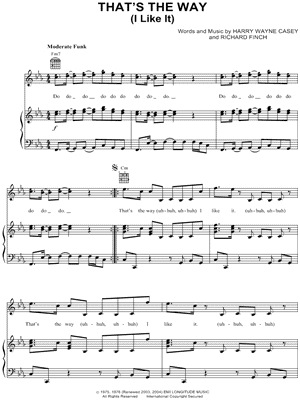 That's The Way (I Like It) Sheet Music