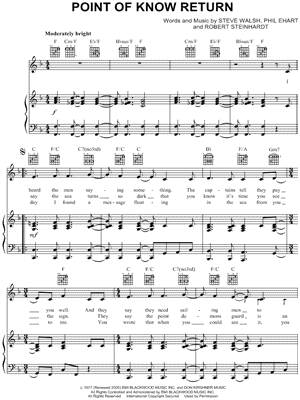 ☆ Kansas-Play The Game Tonight Sheet Music pdf, - Free Score Download ☆