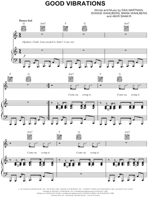 Marky Mark And The Funky Bunch - Good Vibrations - Sheet Music (Digital Download)
