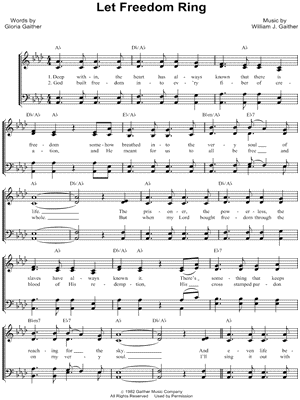 The Gaithers - Let Freedom Ring - Sheet Music (Digital Download)