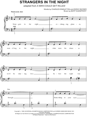 Strangers In The Night - Violin Sheet music for Violin (Solo