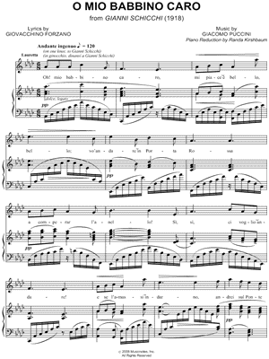 Puccini Gianni Schicchi Opera Completa Vocal Score Voice Piano Sheet Music Book 