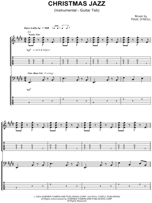 jazz chords guitar tab - Jens Larsen