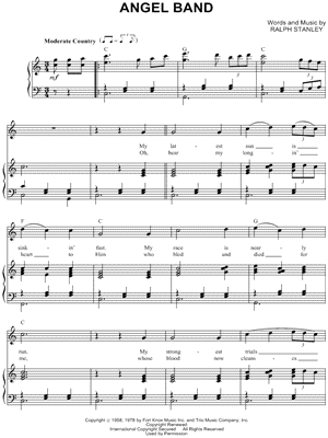 Ralph Stanley - Angel Band - Sheet Music (Digital Download)