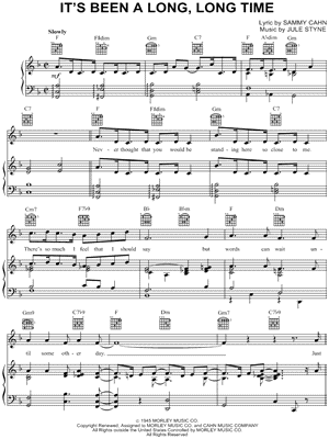 It's Been a Long, Long Time Sheet Music - 8 Arrangements Available  Instantly - Musicnotes