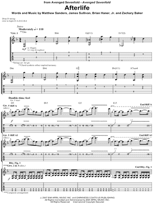 The Stage by Avenged Sevenfold » Sheet Music for Guitar