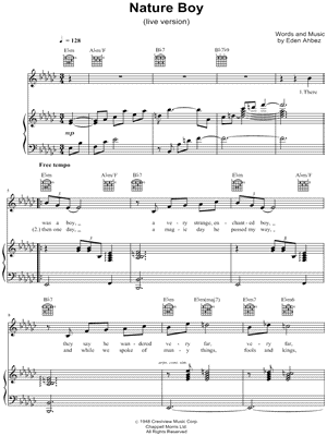 Nat King Cole Sheet Music in Eb (transposable) Download & Print - SKU: MN0079721