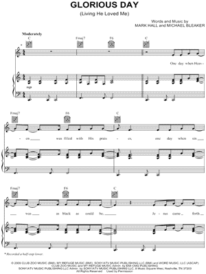 Glorious Day Chord Chart