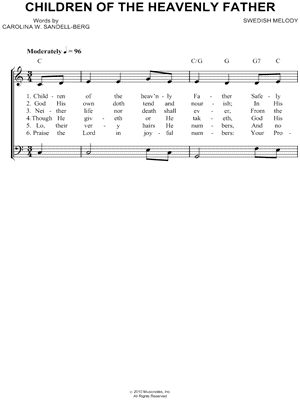 Children Of The Heavenly Father (SATB Choir) - Print Sheet Music Now