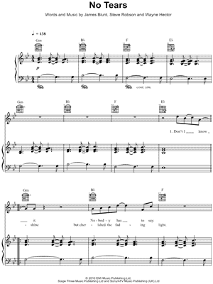 James Blunt Monsters Sheet Music in Eb Major (transposable) - Download &  Print - SKU: MN0207798