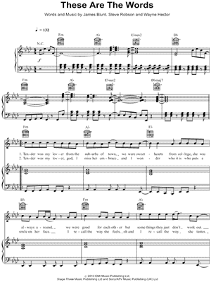 James Blunt Monsters Sheet Music in Eb Major (transposable) - Download &  Print - SKU: MN0207798