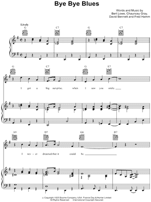 Bye bye blues les paul & mary ford lyrics #2
