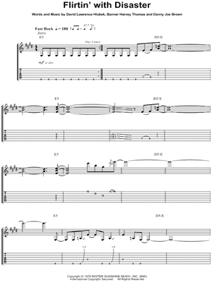 flirting with disaster molly hatchet guitar tabs free pdf downloads free