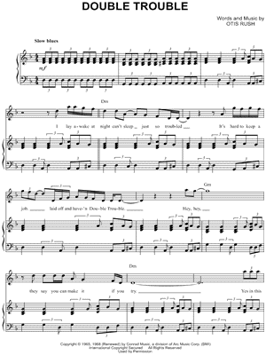 Double Trouble sheet music (real book with lyrics) (PDF)