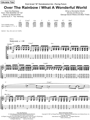 Somewhere Over The Rainbow Chord Chart