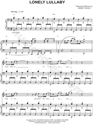 Sheet Music,Lonely Lullaby,digital,download,sheetmusic,notation,musicnotes....