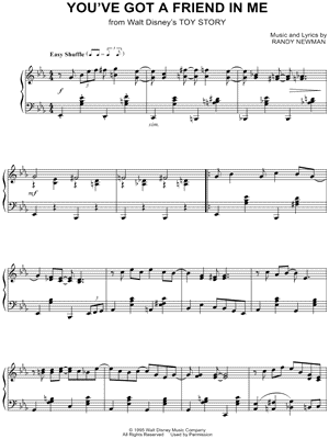 Randy Newman You Ve Got A Friend In Me Sheet Music Piano Solo In Eb Major Download Print Sku Mn