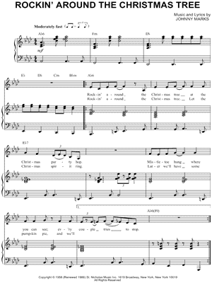 Rockin Around The Christmas Tree Chord Chart