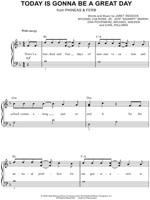Phineas And Ferb Sheet Music Downloads At Musicnotes Com - roblox aglet song phineas and ferb