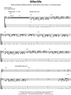 Afterlife Tab by Avenged Sevenfold (Guitar Pro) - Full Score