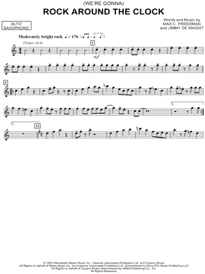 Bill Haley & His Comets - Rock Around the Clock - Alto Saxophone - Sheet Music (Digital Download)