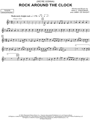 Bill Haley & His Comets - Rock Around the Clock - Tenor Saxophone - Sheet Music (Digital Download)