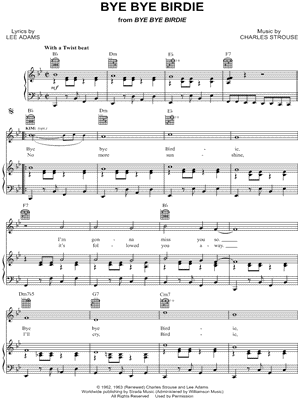 A Healthy, Normal American Boy (We Love You, Conrad) by Charles Strouse -  Piano, Vocal, Guitar - Digital Sheet Music