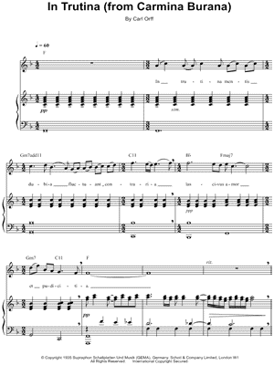 carmina burana partitura piano pdf download