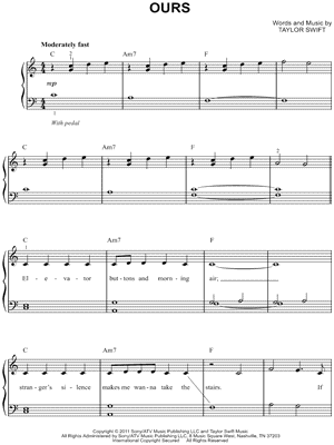"Ours" Sheet Music - 4 Arrangements Available Instantly - Musicnotes
