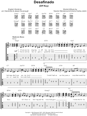 Desafinado Chart