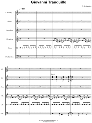 Quadro Nuevo - Giovanni Tranquillo - Score (Instrumental Sextet) - Sheet Music (Digital Download)