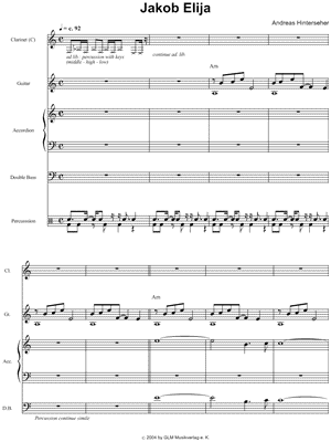 Quadro Nuevo - Jakob Elija - Sheet Music (Digital Download)