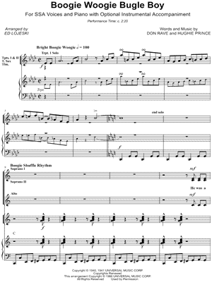 boogie woogie bugle boy instrumental mp3 download