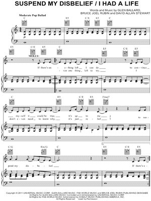 Suspend My Disbelief / I Had a Life - Sheet Music (Digital Download)