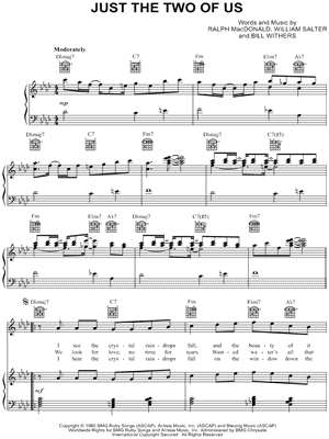 Bill Withers Just The Two Of Us Sheet Music In F Minor Transposable Download Print Sku Mn