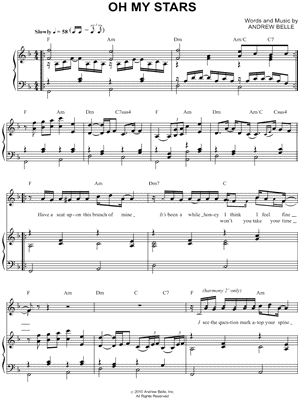 Download Digital Sheet Music of Andrew Belle for Piano, Voice