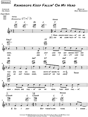 Raindrops Keep Fallin On My Head Sheet Music 26 Arrangements Available Instantly Musicnotes