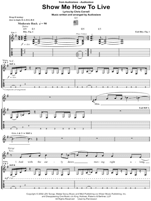 Show Me How To Live (arr. Just The Riffs) Sheet Music