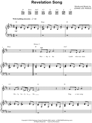 Revelation Song (Live) Sheet Music PDF (Kari Jobe / Passion